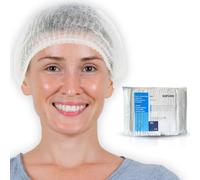 SANTEX 100 Charlotte Cheveux - Calot Chirurgien Homme - Charlotte Alimentaire - Bonnet Jetable - Charlotte Cuisine - Charlotte De Nuit - Charlotte Cheveux Jetable - Charlotte Cheveux Douche