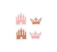 Santex - 24 CONFETTIS COURONNE PRINCESSE 2CM ROSE GOLD