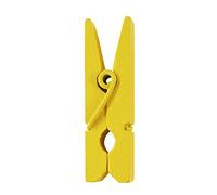 SANTEX 2691-2, Sachet de 24 mini pinces en bois, jaune