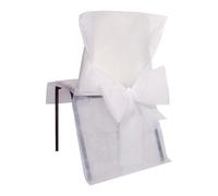 Santex Housse de Chaise 2931 – Sachet de 10 non tissé avec nœud Blanc