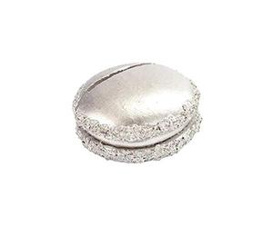 SANTEX 3621-4, Sachet de 2 marque-place Macaron, argent