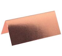 SANTEX 4028-20, Sachet de 10 Marque Places Rectangle métallisés, Rose Gold