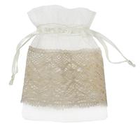 SANTEX 5090-25, Sachet de 4 bourses dentelle, ivoire