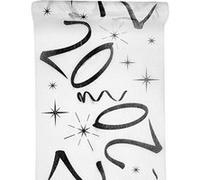 SANTEX 5192-20-30, CHEMIN de table Anniversaire Blanc 20 ANS Blanc G