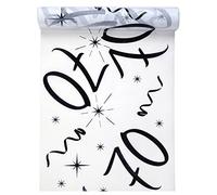 SANTEX 5192-70-30, CHEMIN de table Anniversaire Blanc 70 ANS