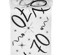 SANTEX 5192-70-30, CHEMIN de table Anniversaire Blanc 70 ANS