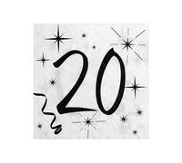 SANTEX 5241-20, Sachet de 10 serviette 20 ans