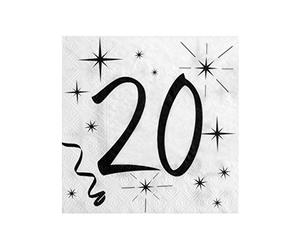 SANTEX 5241-20, Sachet de 10 serviette 20 ans