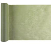 Santex 5696-103-30, Long Chemin de Table en intissé 25 METRES, Sauge