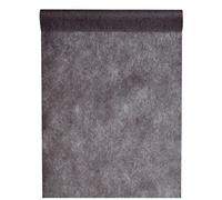 SANTEX 5696-11-30, Chemin de table en intissé 25 METRES, Noir