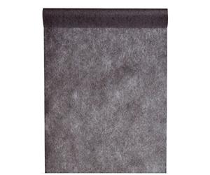 SANTEX 5696-11-30, Chemin de table en intissé 25 METRES, Noir