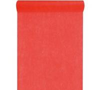 SANTEX 5696-7-30, Chemin de table en intissé 25 METRES, Rouge Rouge G