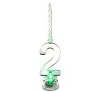 SANTEX 5861-2, Bougie Led Anniversaire avec mèches, chiffre 2