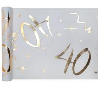 Santex Chemin de table 6158-40-30 Anniversaire 40 ans Or