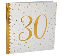 Santex Livre d'or 6185-30 – Âge métallisé 30 ans – Blanc et or