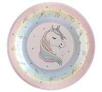 SANTEX 6241-5, Sachet DE 10 Assiettes Licorne