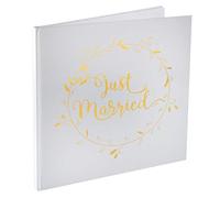 SANTEX 6325-3, Livre d'or Just Married métallisé