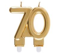 SANTEX 6930-70, Bougie des Âges 70 Ans, Or