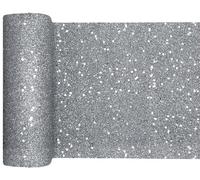 SANTEX 7036-4-20, Ruban de Table Paillettes 18cm x 5m, Argent