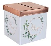 SANTEX 7290-20, Tirelire Mariage Branches bucolique Or Rose