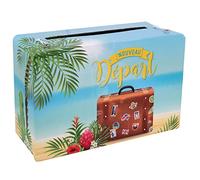 SANTEX 7672-99, Petite Tirelire Valise Retraite Multicolore