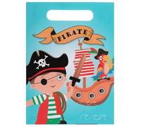 SANTEX 7896-99, Lot de 10 Sacs Cadeau en Papier Pirate