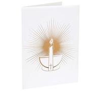 SANTEX 7963-3, Lot de 6 Livrets de messe Cérémonie Religieuse, Blanc/Or