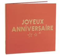 SANTEX 7986-112, Livre d'or Anniversaire Star d'un Jour, Terracotta