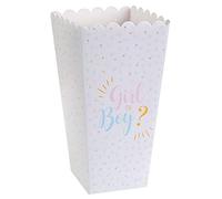 Santex 8 BOITES À Pop-Corn Carton Baby Gender 6X8X17CM