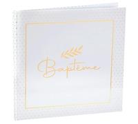 SANTEX 8016-3, Livre d'or Baptême, Blanc et Or