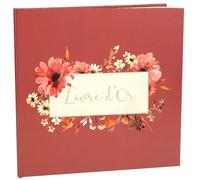 SANTEX Livre d'or Amour Floral 8336-25 Carton Terracotta 24 cm