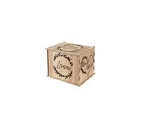 SANTEX 8495-26, Tirelire Mariage en Bois 22x30cm
