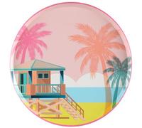 SANTEX 8526-99, Paquet de 10 Assiettes Hello SUMMER Pastel 22,5cm