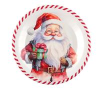 Santex 8651-99, Paquet de 10 Assiettes Père Noël 22,5cm