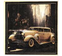 SANTEX 8741-11, Sachet de 20 Serviettes Gatsby Party en papier 33x33cm