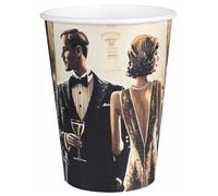 Santex 8743-11, Lot de 10 Gobelets Gatsby Party 25cl