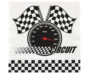 Santex 8827-99, Sachet de 20 Serviettes Formule 1 Racing en Papier 33x33cm
