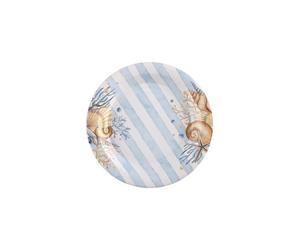 SANTEX 8892-99 Paquet de 10 Assiettes Coquillages 22 5cm