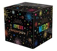 Santex Tirelire d'anniversaire Festicolor 9031-11 Multi/Noir