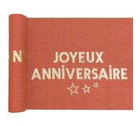 Santex - Chemin DE Table Coton Star 28CMX3M Terracotta
