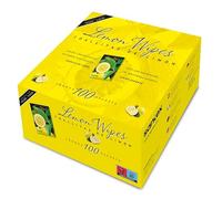 Santex Lingettes au citron rafraîchissantes parfumées Boîte de 100 sachets