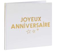 Santex - Livre d'or Carton Joyeux Anniversaire 24X24CM Or