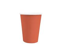 Santex mariage - 10 GOBELETS Carton Bio 25CL Rouge Brique