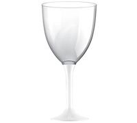 Santex mariage 20 Grands verres à Eau, pied Blanc