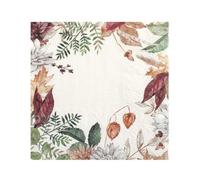 Santex mariage - 20 SERVIETTES COCKTAIL PAPIER AUTOMNE FLORAL 25CM