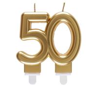Santex mariage Bougie des Âges 50 Ans, Or