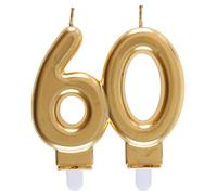 Santex mariage Bougie des Âges 60 Ans, Or