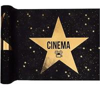Santex mariage Chemin de Table cinéma Star Hollywood, Noir/Or