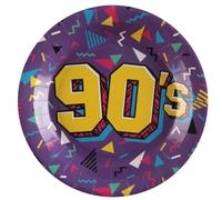 Santex mariage Lot de 10 Assiettes 90's en carton 22,5cm