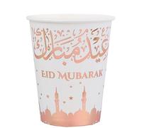 Santex mariage Lot de 10 Gobelets orientaux Eid Mubarak 25cl